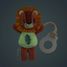 Portachupetes que brilla en la oscuridad Jack el león LL83591 Lilliputiens 2