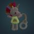 Portachupetes que brilla en la oscuridad Lena la unicornio LL83594 Lilliputiens 3