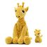 Mamá jirafa de peluche y su bebé DE76230 Les Déglingos 1