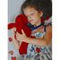 Peluche Conejo Méloé 37 cm - Rojo pasión MA0239 Maïlou Tradition 5