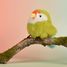 Peluche pájaro Periquito verde 15 cm HO3442 Histoire d'Ours 4