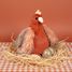 Peluche gallina con huevos dorados 28 cm HO3447 Histoire d'Ours 5