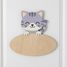 Placa de puerta personalizada Gato VI-PLP18 Vintiun 4