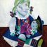 Maya con una muñeca de PICASSO W0601-1848 Puzzle Michèle Wilson 2