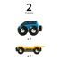 Vagón de transporte de coches azul BR33577-3689 Brio 3