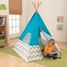 Tipi - turquesa con chevron gris y blanco KI00223-4337 Kidkraft 4