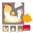Puzzle huevo de gallina pollito GO53027-4036 Goula 1