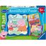 Puzzle Peppa Pig En familia 3x49 pcs RAV12004288 Ravensburger 1