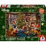 Puzzle Mickey y Minnie decorando el árbol 1000 pzs S-58047 Schmidt Spiele 1