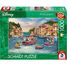 Puzzle Mickey y Minnie en Italia 1000 piezas S-58053 Schmidt Spiele 1