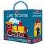 Libro y puzle Los trenes SJ-329119 Sassi Junior 1