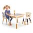 Mesa y sillas infantiles de MDF y madera TL8801 Tender Leaf Toys 3