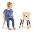 Silla infantil de madera Oso beige 30 x 30 x 48 cm TL8811 Tender Leaf Toys 2