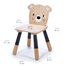 Silla infantil de madera Oso beige 30 x 30 x 48 cm TL8811 Tender Leaf Toys 3