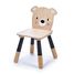 Silla infantil de madera Oso beige 30 x 30 x 48 cm TL8811 Tender Leaf Toys 1