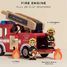 Camión de bomberos de madera roja TV427 Le Toy Van 3