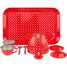 Juego de té de metal rojo UL5076 Ulysse 4