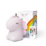 Luz nocturna Cosmo el unicornio rosa con purpurina LL-UNIPINKR Little L 2