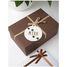 Adorno bola de madera blanco personalizable con huellas VI-BN21 Vintiun 3