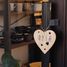 Adorno corazón de madera personalizable VI-CR10 Vintiun 6