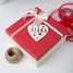 Adorno corazón de madera blanco personalizable VI-CR11 Vintiun 3