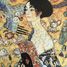 Dama con abanico de Klimt K515-100 Puzzle Michèle Wilson 1