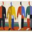 Los deportistas de Malevich W628-24 Puzzle Michèle Wilson 1