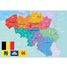 Mapa de Bélgica W83-24 Puzzle Michèle Wilson 3