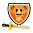 Juego de escudo y espada de león V2962 Vilac 1