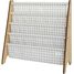 Estantería en tela reciclada con cuadros beige EFK-107-016-017 3 Sprouts 1