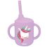 Vaso con pajita de silicona Sparkly el unicornio SJ-SI0801 Sassi Junior 1