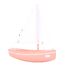 Barco de balandro rosa 21cm TI-N202-SLOOP-ROSE Maison Tirot 1