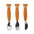 Cubiertos de 3 piezas en silicona Mr Fox TX-96-448 Trixie 1