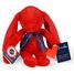Peluche Conejo Méloé 37 cm - Rojo pasión MA0239 Maïlou Tradition 1