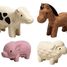 Figuras - 4 animales de granja PT6127 Plan Toys 1