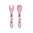 Kit tenedor y cuchara de silicona Sparkly el unicornio SJ-SI0924 Sassi Junior 1
