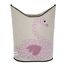 Cesto para ropa cisne de poliéster rosa EFK107-003-005 3 Sprouts 1