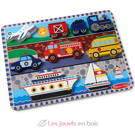 Puzzle de madera Vehículos MD03725 Melissa & Doug 3