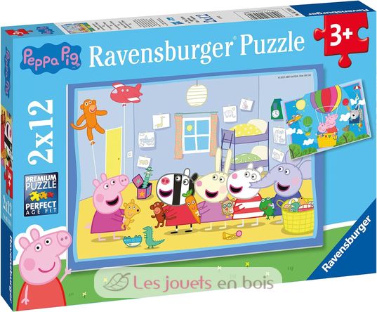 Puzzle Las aventuras de Peppa Pig 2x12 pcs RAV-05574 Ravensburger 2