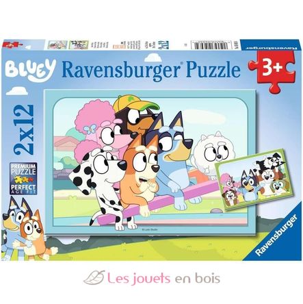Puzzle Divirtiéndose con Bluey 2x12p RAV-05693 Ravensburger 1