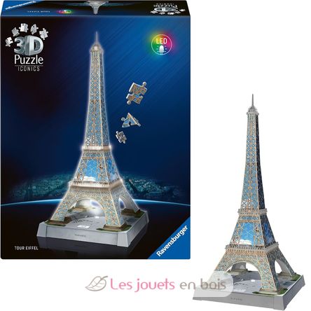 Puzzle 3D Torre Eiffel iluminada 216 piezas RAV12008024 Ravensburger 2