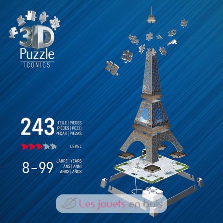 Puzzle 3D Torre Eiffel iluminada 216 piezas RAV12008024 Ravensburger 4