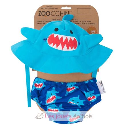 Maillot y gorra Shark (12-24M) ZOO-122-010-015 Zoocchini 2