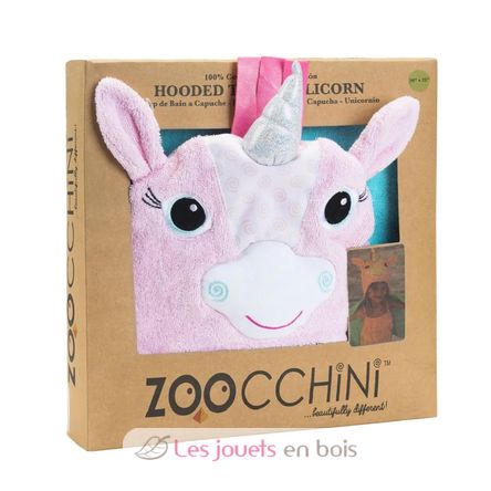 Toalla de baño para niños - Allie la licorne ZOO-122-001-012 Zoocchini 7