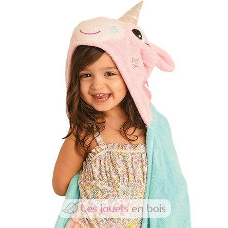 Toalla de baño para niños - Allie la licorne ZOO-122-001-012 Zoocchini 6
