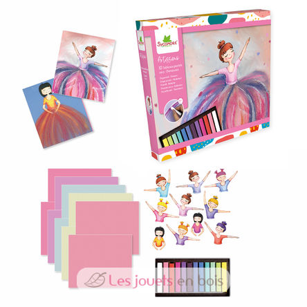 10 dibujos a pastel Bailarinas SYCREA033 Sycomore 2