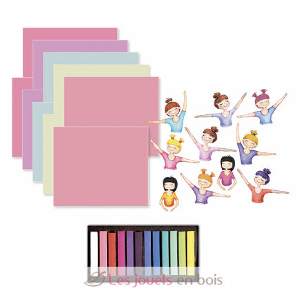 10 dibujos a pastel Bailarinas SYCREA033 Sycomore 4