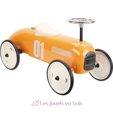 Correpasillos coche vintage naranja 76 x 38 x 40 cm V1045 Vilac 1