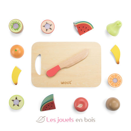 Frutas de madera para cortar NCT10579 New Classic Toys 4