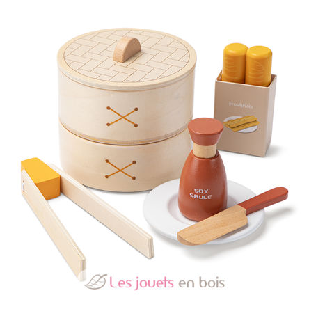 Juego de Dim Sum de madera NCT10614 New Classic Toys 4